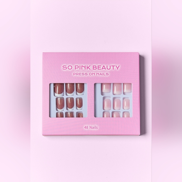 SO PINK BEAUTY Aurora Press On Nails 2 Packs Set - Picture 3 of 3